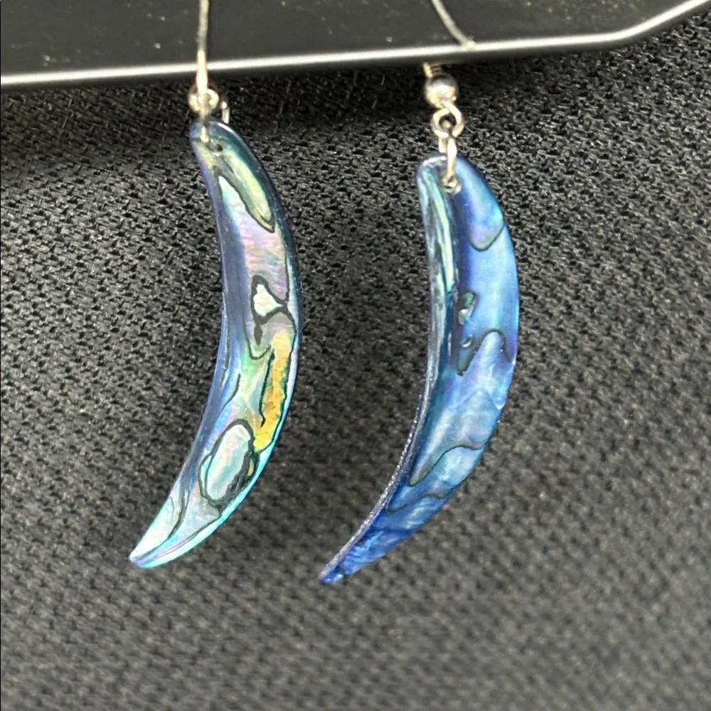 Abalone Shell Earrings - Picture 5 of 6